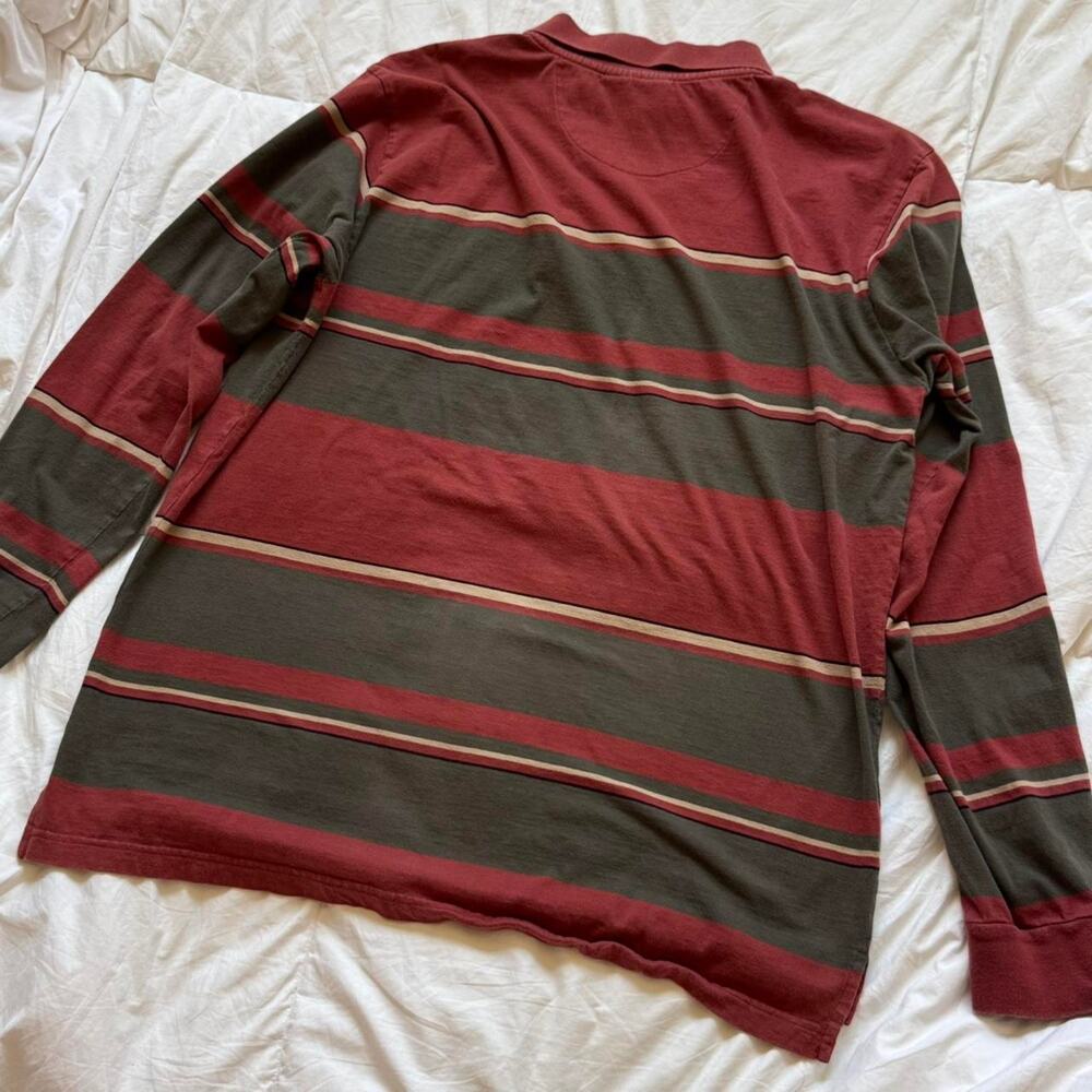 junction West Striped long sleeve rugby shirt sz XXL preppy grunge sporty - Picture 6 of 8